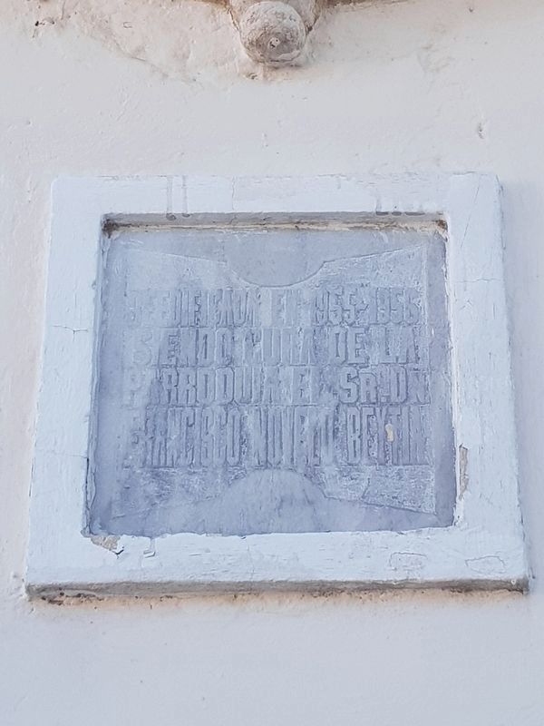 An additional marker for the 1956 reconstruction of the Temple of Santiago. Click for full size. An additional marker for the 1956 reconstruction of the Temple of Santiago image. Click for full size.
