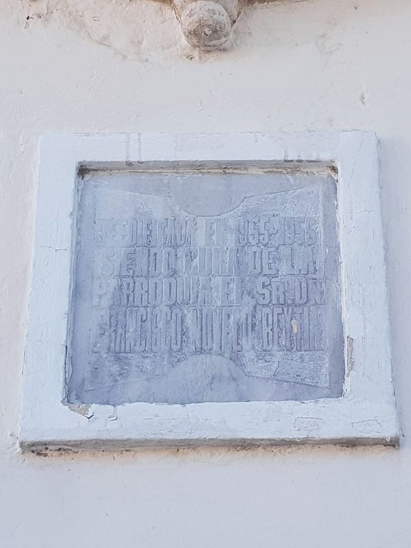 An additional marker for the 1956 reconstruction of the Temple of Santiago image. Click for full size.