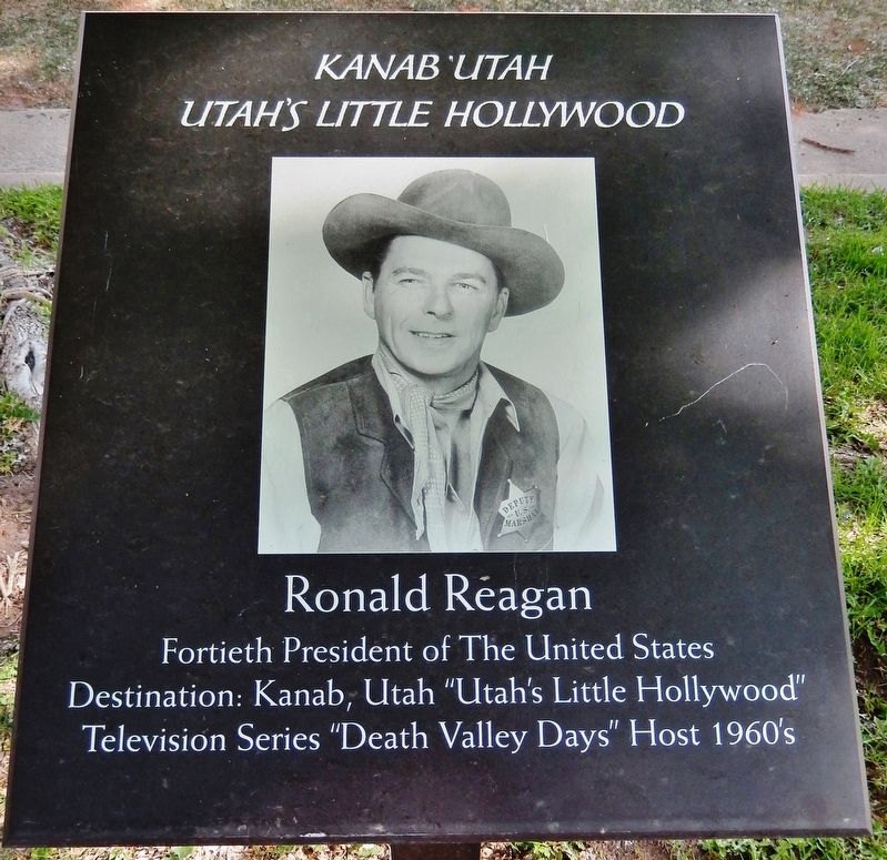 Ronald Reagan Marker. Click for full size. Ronald Reagan Marker image. Click for full size.