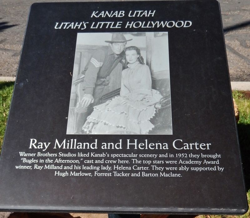Ray Milland and Helena Carter Marker image. Click for full size.