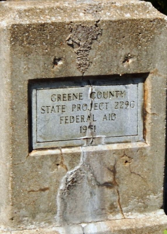 Contentnea Creek Bridge Abutment plaque (<i>located beside marker</i>) image. Click for full size.
