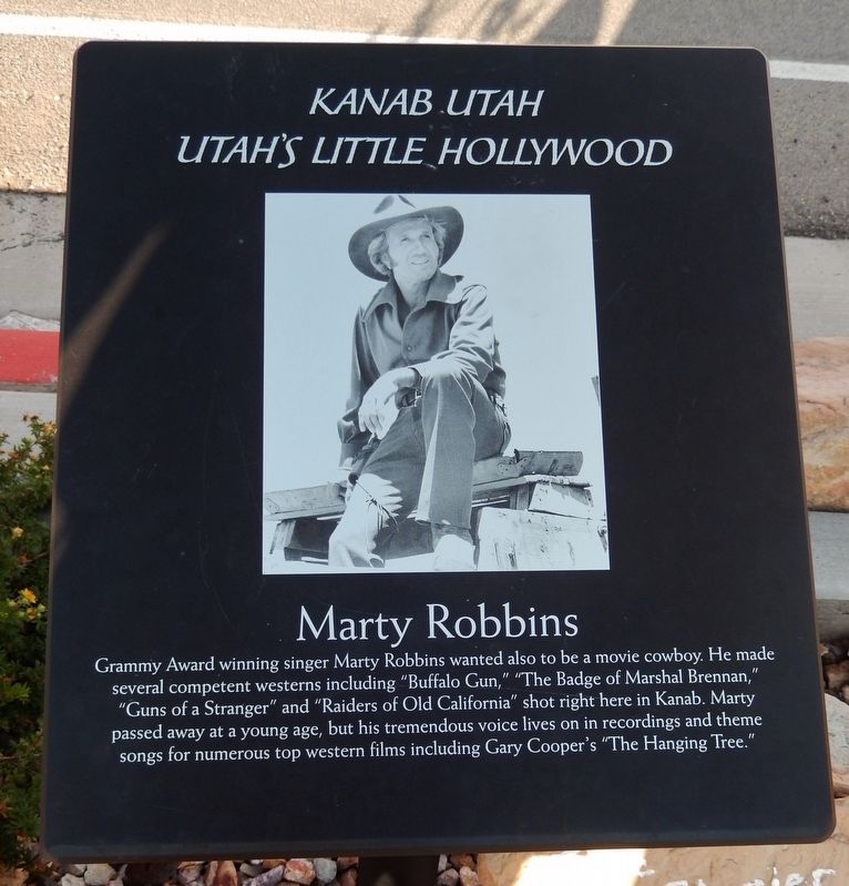Marty Robbins marker image. Click for more information.