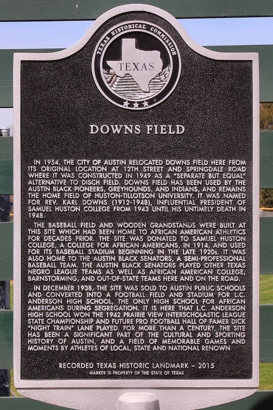 Downs Field Marker image. Click for full size.