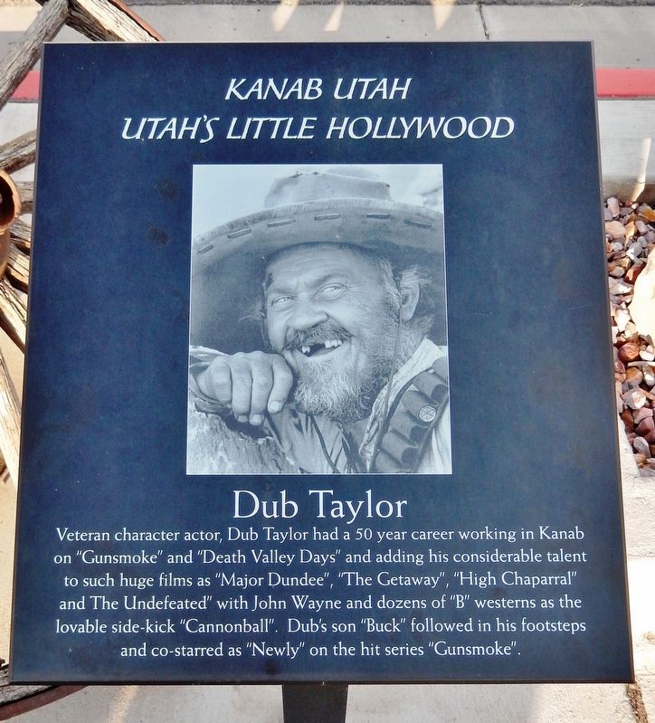 Dub Taylor Marker image. Click for full size.