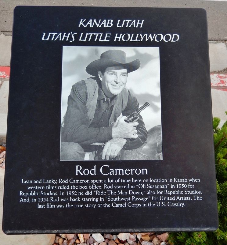 Rod Cameron Marker. Click for full size. Rod Cameron Marker image. Click for full size.