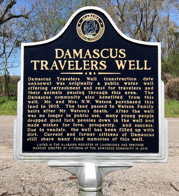 Damascus Travelers Well Marker image. Click for full size.