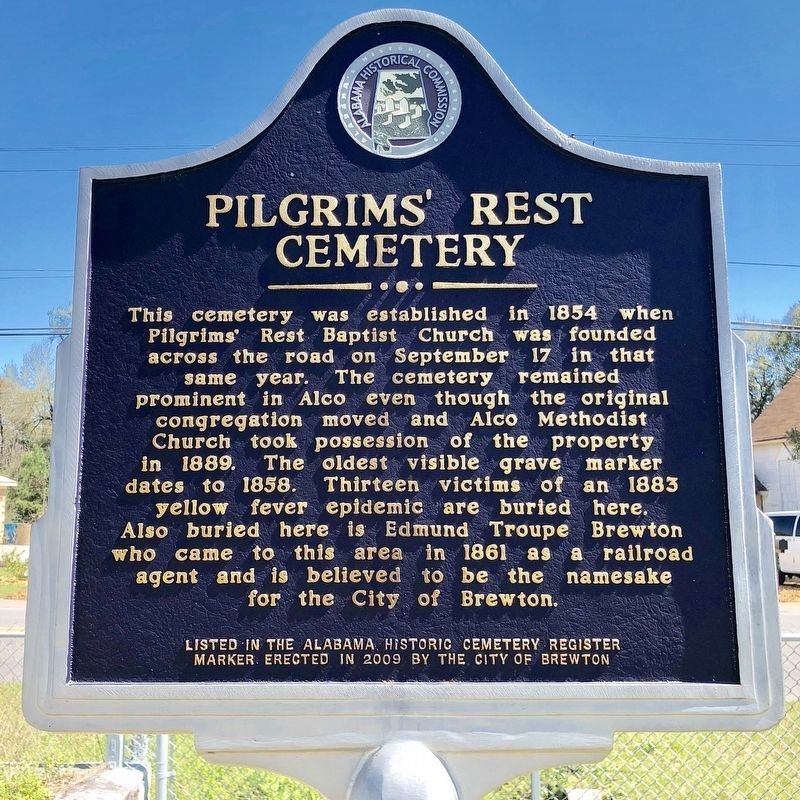 Pilgrims' Rest Cemetery Marker image. Click for full size.