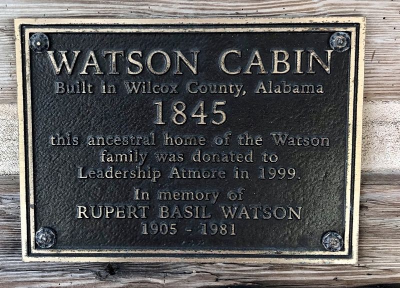 Watson Cabin Marker image. Click for full size.
