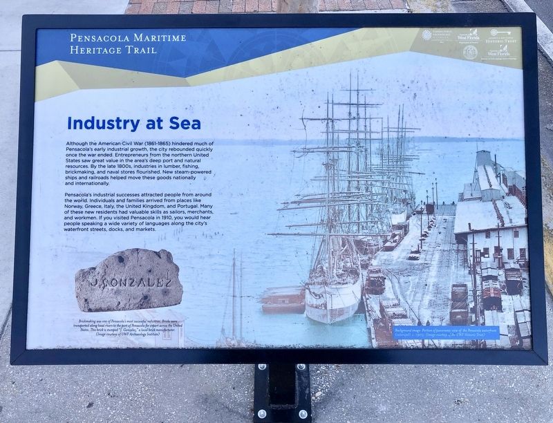 Industry At Sea Marker image. Click for full size.