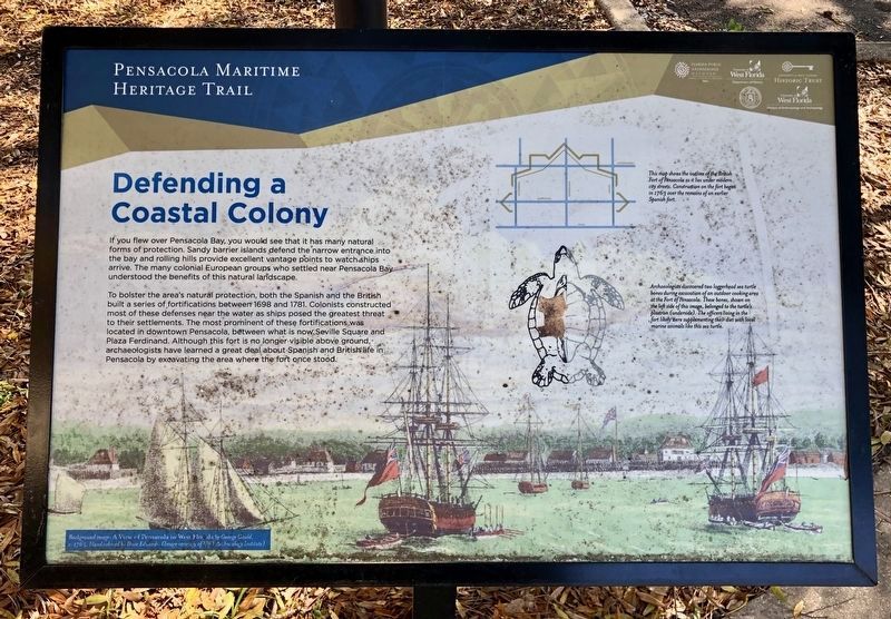 Defending a Coastal Colony Marker image. Click for full size.