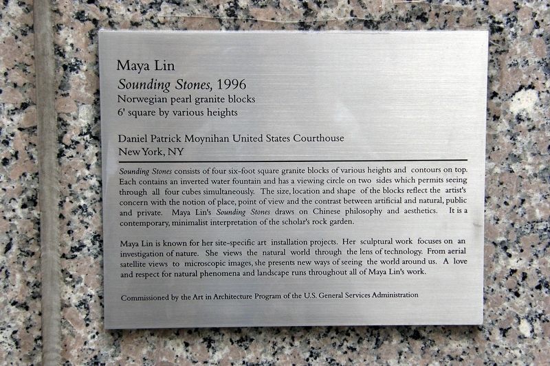 Sounding Stones Marker. Click for full size. Sounding Stones Marker image. Click for full size.