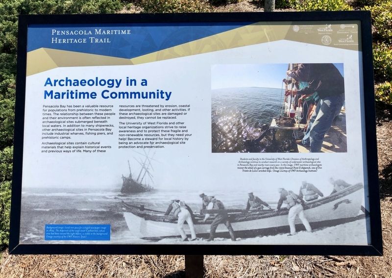 Archaeology in a Maritime Community Marker image. Click for full size.
