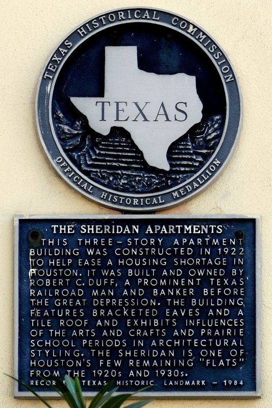 The Sheridan Apartments Marker image. Click for full size.