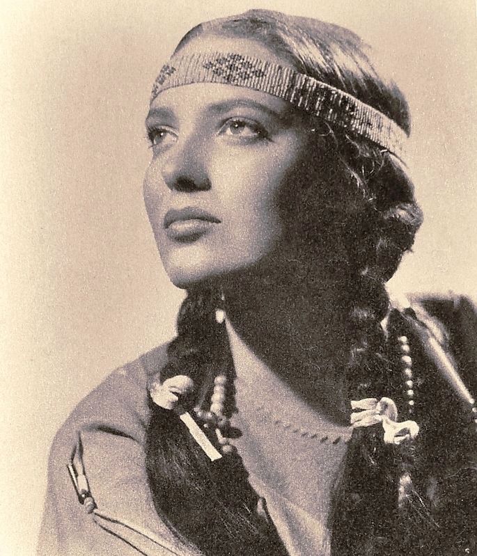 Marker detail: Linda Darnell photo. Click for more information. Marker detail: Linda Darnell photo image. Click for more information.