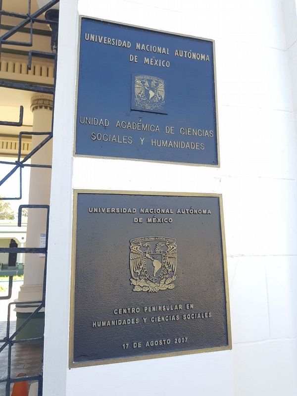 Additional UNAM markers on the Old Rendón Peniche Sanitorium. Click for full size. Additional UNAM markers on the Old Rendón Peniche Sanitorium image. Click for full size.