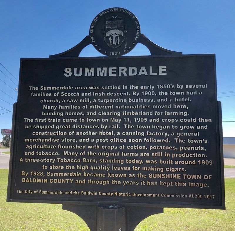 Summerdale Marker image. Click for full size.