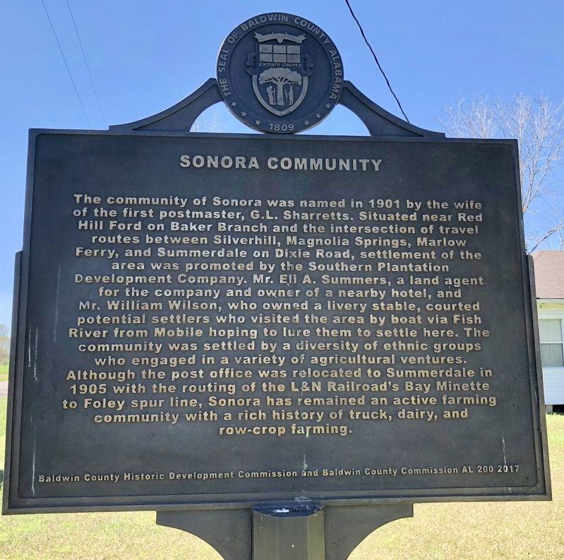 Sonora Community Marker image. Click for full size.