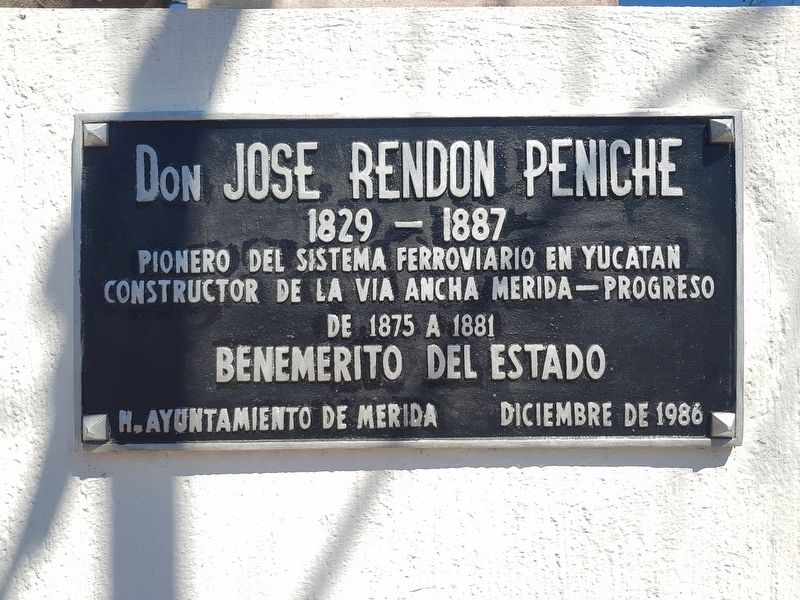 Jos� Rend�n Peniche Marker image. Click for full size.