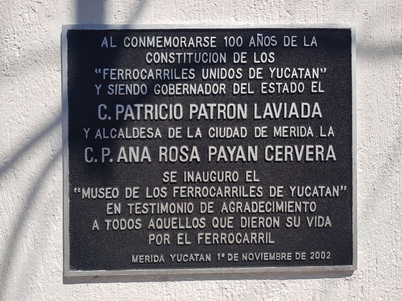 An additional Yucatn Railroad Museum Marker image. Click for full size.