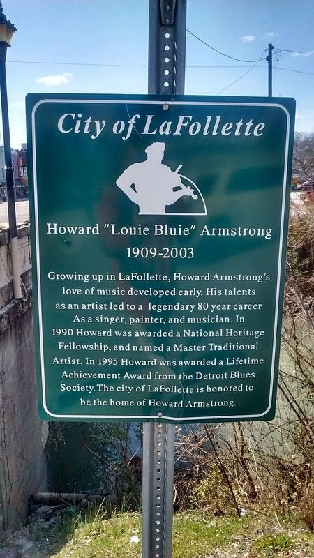 Howard "Louie Bluie" Armstrong Marker image. Click for full size.