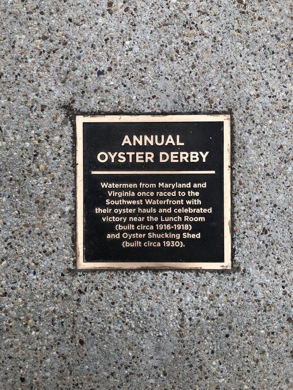 Annual Oyster Derby Marker image. Click for full size.