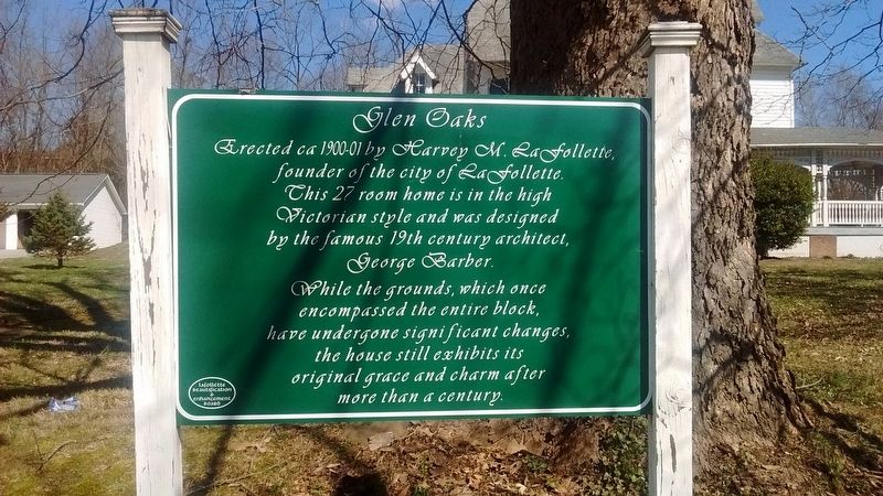 Glen Oaks Marker. Click for full size. Glen Oaks Marker image. Click for full size.