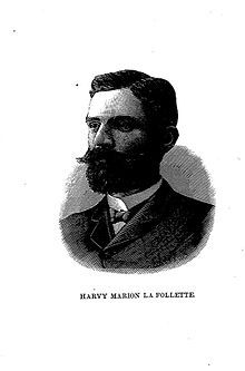 Harvey M. LaFollette. Click for full size. Harvey M. LaFollette image. Click for full size.