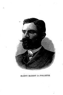 Harvey M. LaFollette image. Click for full size.