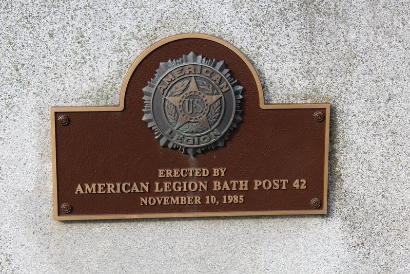 Bath County War Memorial. Click for full size. Bath County War Memorial image. Click for full size.