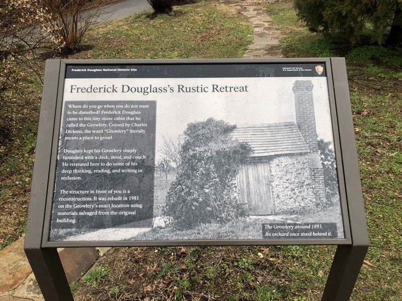 Frederick Douglass's Rustic Retreat Marker image. Click for full size.