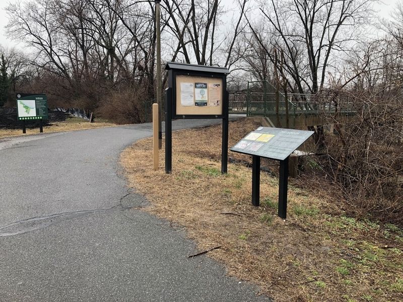History at Four Mile Run Park Marker. Click for full size. History at Four Mile Run Park Marker image. Click for full size.
