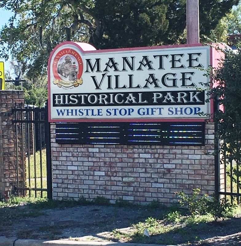 Manatee Village Historical Park Sign image. Click for full size.