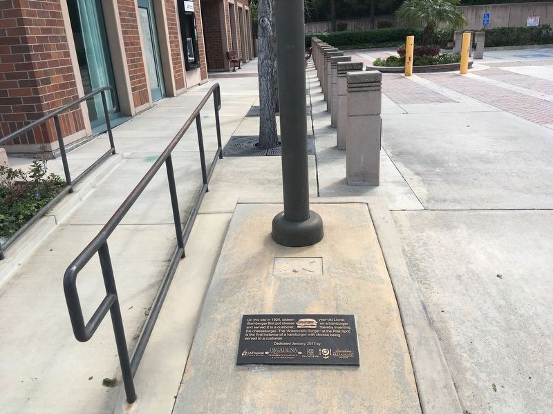 Invention of the Cheeseburger Marker. Click for full size. Invention of the Cheeseburger Marker image. Click for full size.