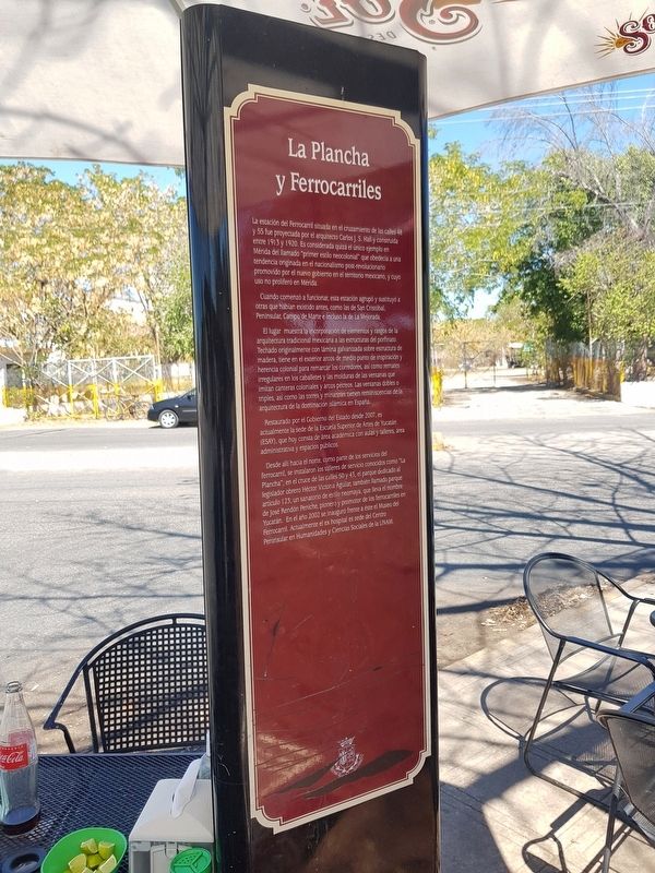 "La Plancha" and Railway Station Marker image. Click for full size.