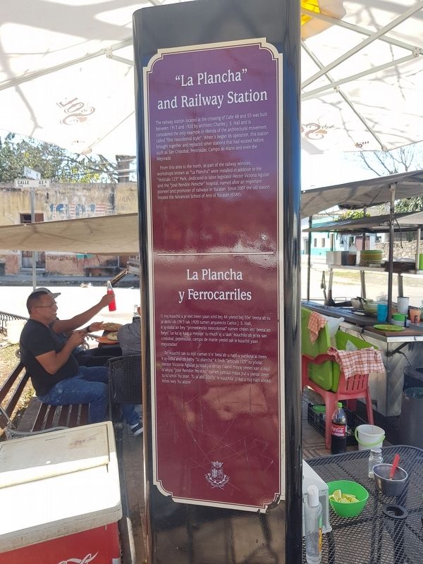 "La Plancha" and Railway Station Marker. Click for full size. "La Plancha" and Railway Station Marker image. Click for full size.