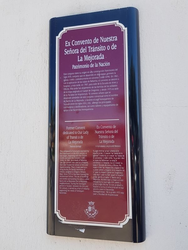 Former Convent dedicated to Our Lady of Transit o de La Mejorada Marker image. Click for full size.