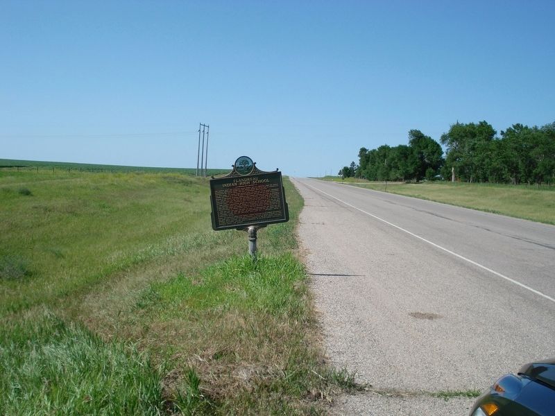 Distance view of Flandreau Indian High School Marker image. Click for full size.