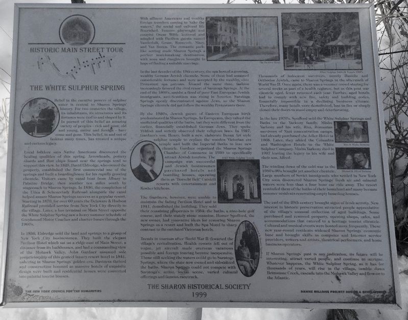 The White Sulphur Spring Marker. Click for full size. The White Sulphur Spring Marker image. Click for full size.