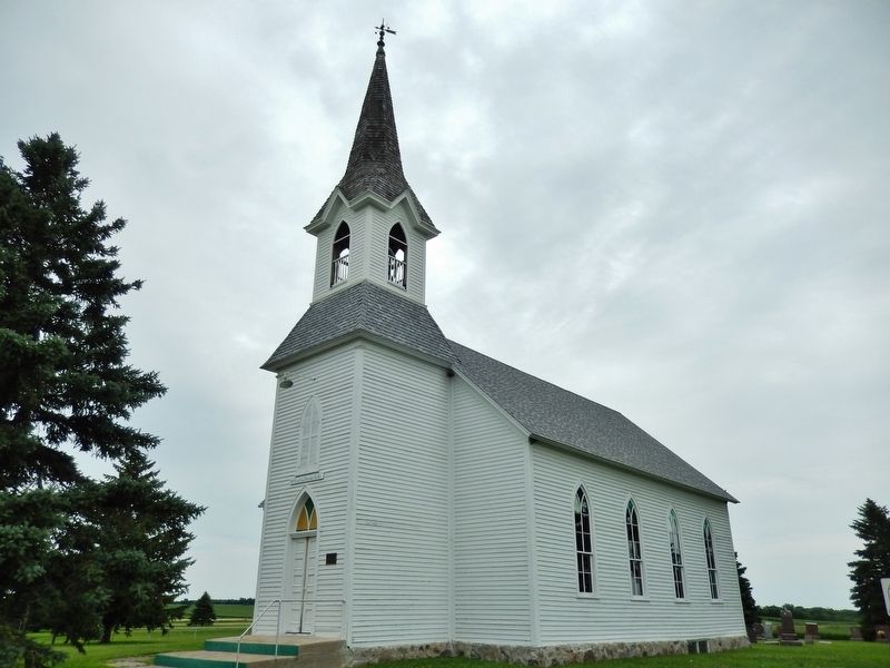 St. Pauli Lutheran Church (<i>southwest corner view</i>). Click for full size. St. Pauli Lutheran Church (<i>southwest corner view</i>) image. Click for full size.
