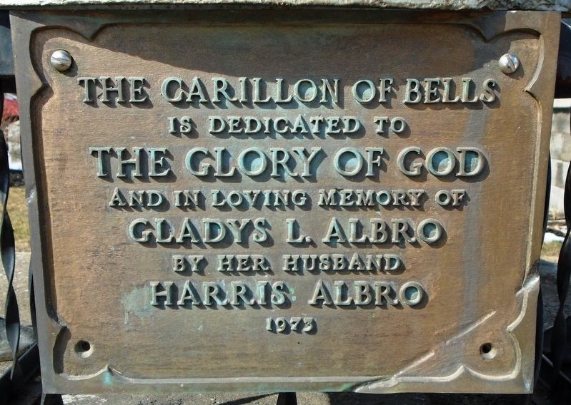 First Baptist Church Bell Carillon Marker. Click for full size. First Baptist Church Bell Carillon Marker image. Click for full size.