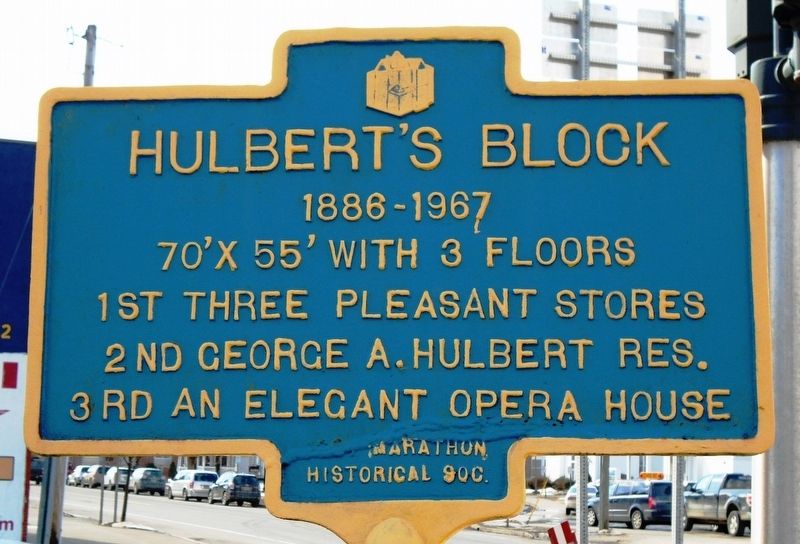 Hulbert's Block Marker image. Click for full size.