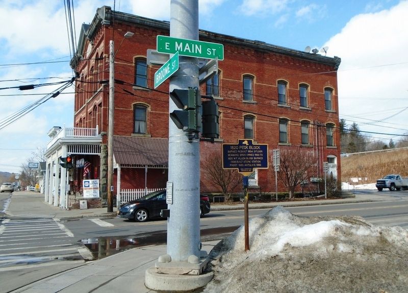 1820 Peck Block Marker image. Click for full size.