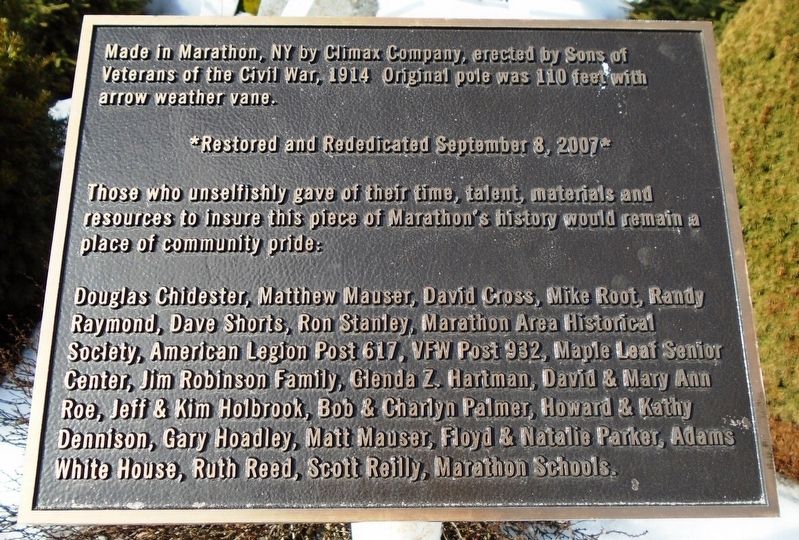 Flag Pole Marker. Click for full size. Flag Pole Marker image. Click for full size.