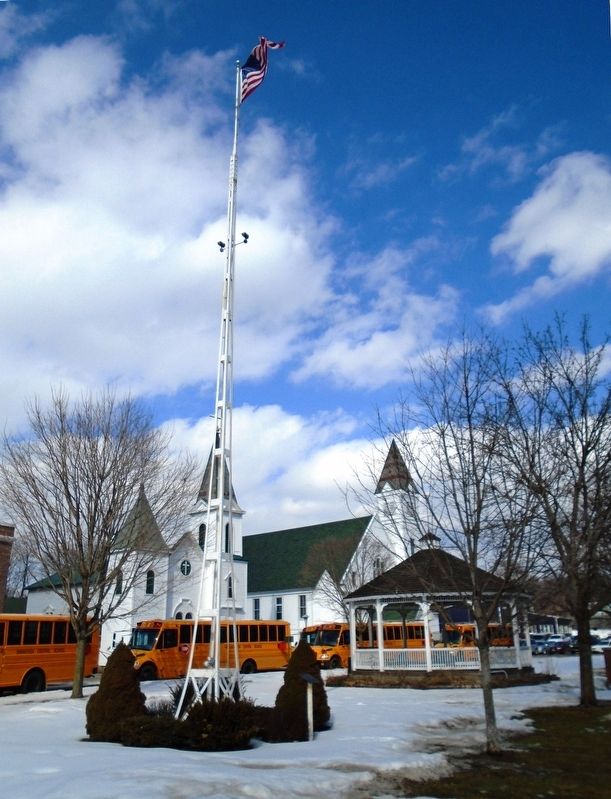 Flag Pole and Marker. Click for full size. Flag Pole and Marker image. Click for full size.