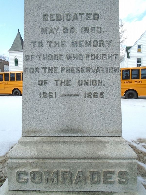 Civil War Memorial Dedication. Click for full size. Civil War Memorial Dedication image. Click for full size.