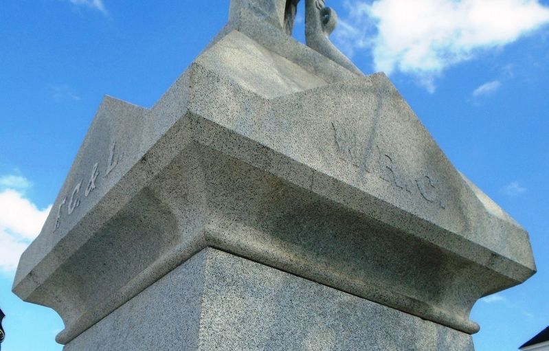 Civil War Memorial F.C. & L. and W.R.C. Inscriptions. Click for full size. Civil War Memorial F.C. & L. and W.R.C. Inscriptions image. Click for full size.