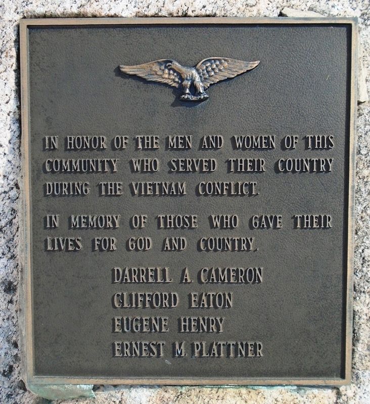 Vietnam War Memorial Marker. Click for full size. Vietnam War Memorial Marker image. Click for full size.