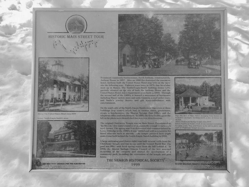 Historic Main Street Tour Marker. Click for full size. Historic Main Street Tour Marker image. Click for full size.