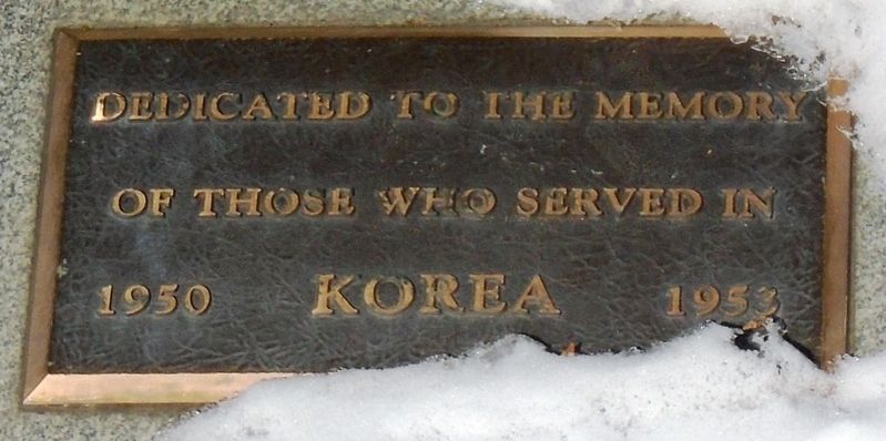 Barben-Jones Post 1400 V.F.W. Korean War Memorial image. Click for full size.
