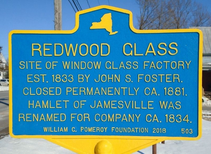 Redwood Glass Marker. Click for full size. Redwood Glass Marker image. Click for full size.